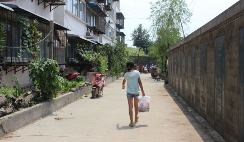 Gangkou Village, one of hundreds that house relocated villagers around Danjiangkou. Quartz / Lily Kuo.